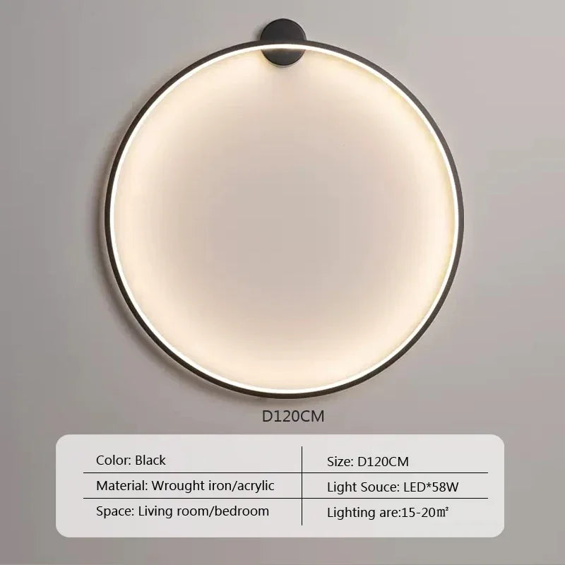 Minimalist Modern LED Wall Lamps Ring