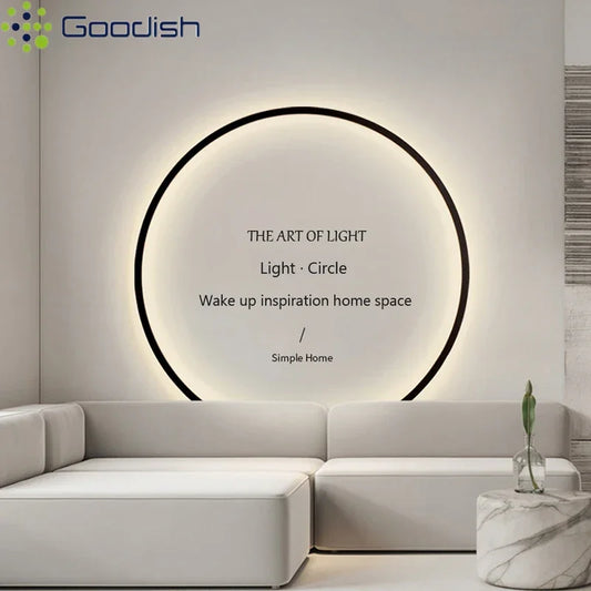 Minimalist Modern LED Wall Lamps Ring