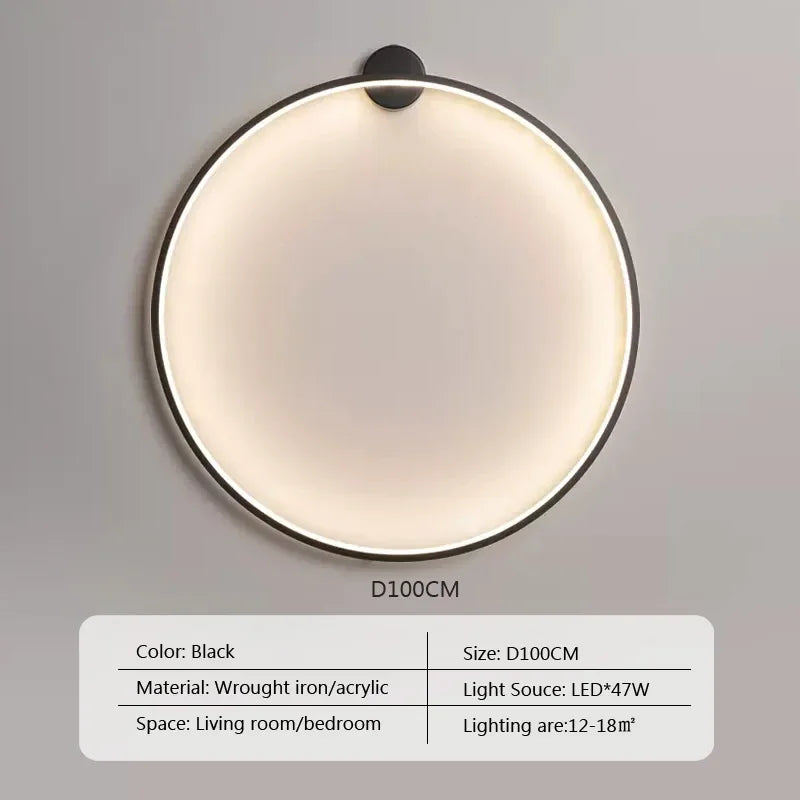 Minimalist Modern LED Wall Lamps Ring